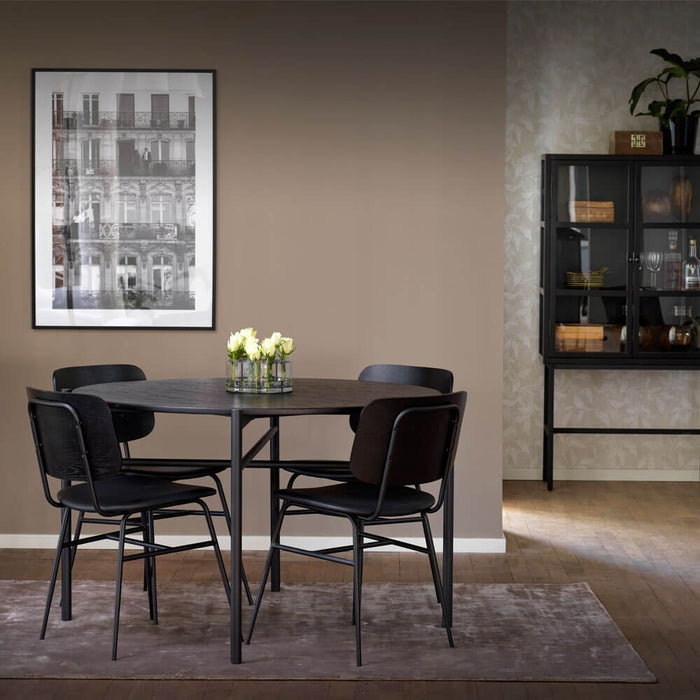Rowico Home Skye Ronde Houten Eettafel Ø 120 cm - Zwart