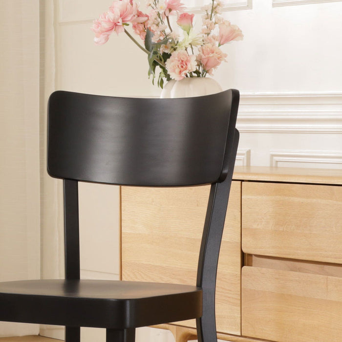 Fameg Fergus Houten Eetkamerstoel Zwart