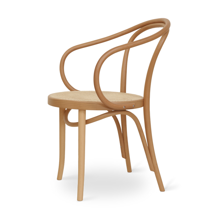 Fameg Venice No. 9 Eetkamerstoel Naturel - Armleuning - Rotan Zitting