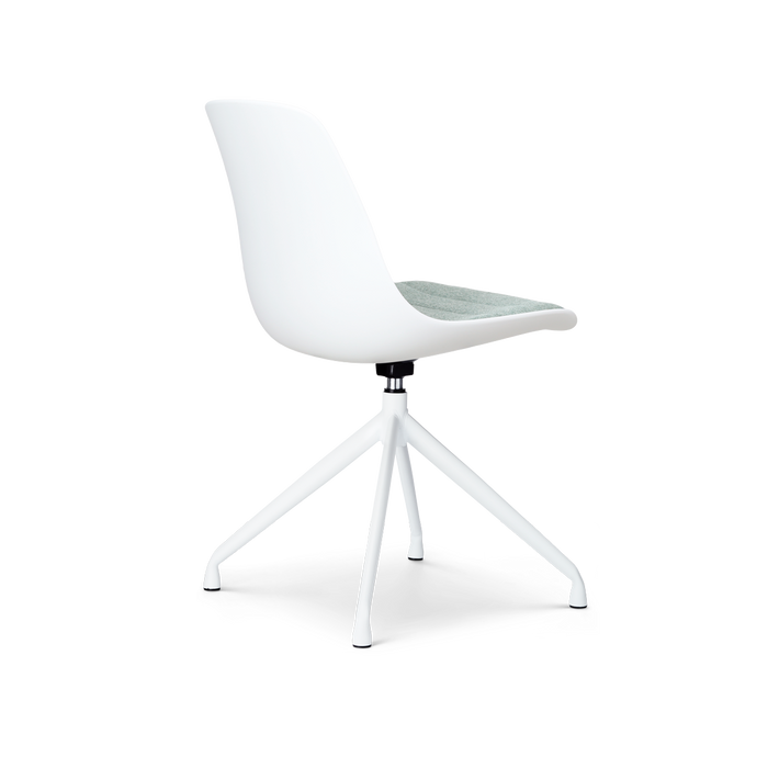 Nolon Nola-Liv Eetkamerstoel Wit - Zacht Groen - Draaibaar - Wit