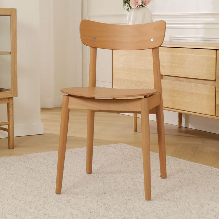 Fameg George Houten Eetkamerstoel Naturel