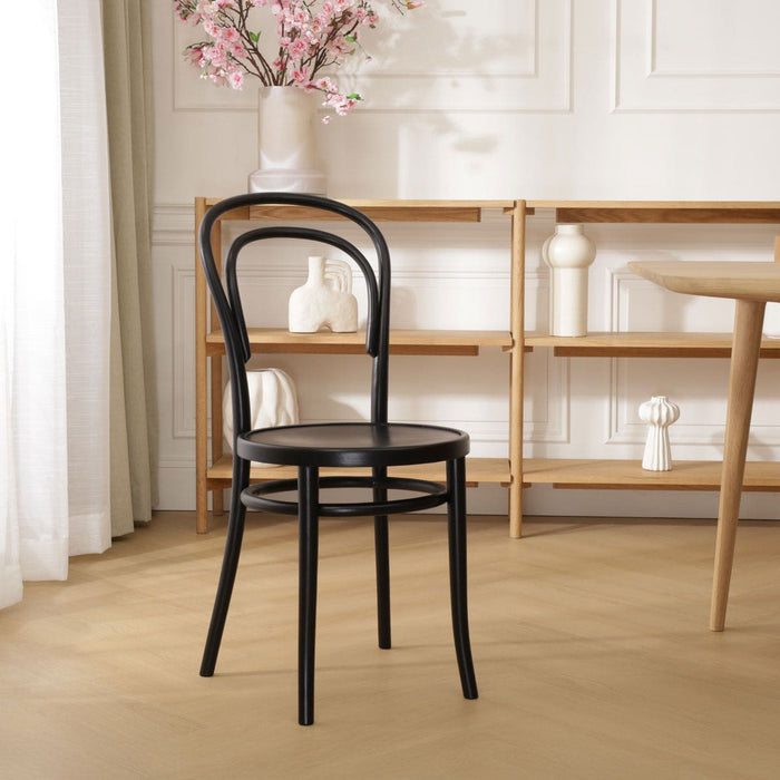 Fameg Vienna Thonet No.14 Houten Bistrostoel Zwart
