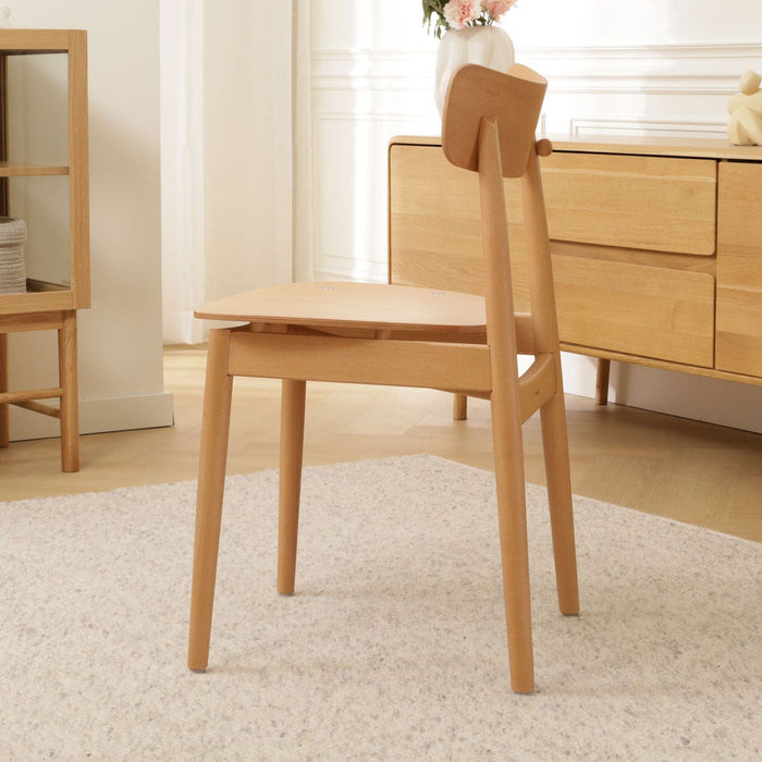 Fameg George Houten Eetkamerstoel Naturel