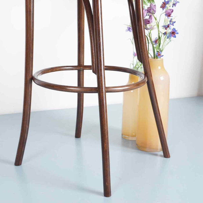 Fameg Vienna Thonet No. 18 houten barkruk walnoot - 75 cm