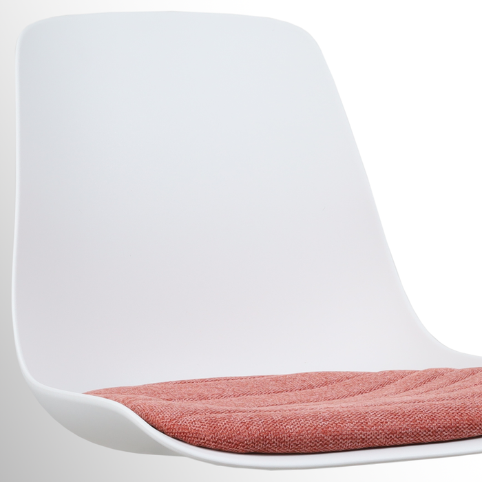 Nolon Nola-Liv Eetkamerstoel Wit - Terracotta - Draaibaar - Zwart