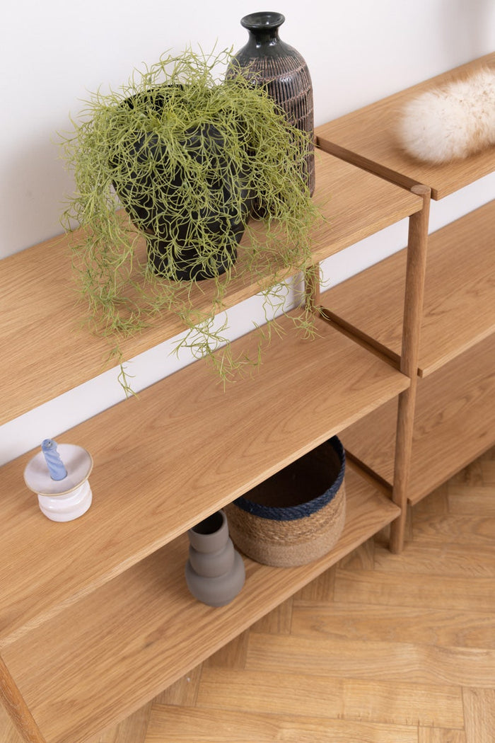 Lisomme Floris Houten Boekenkast - B 169 cm - Naturel