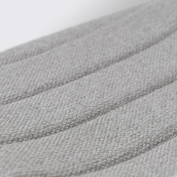 Nolon Nora-Liv Eetkamerstoel Zwart - Lichtgrijs Kussen - Witte Poten