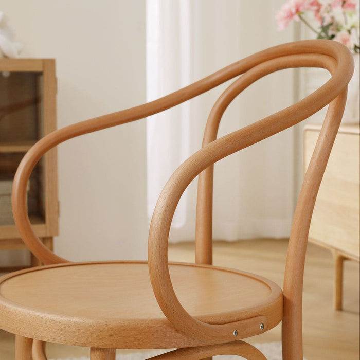 Fameg Venice No. 9 Houten Eetkamerstoel Naturel - Met Armleuning