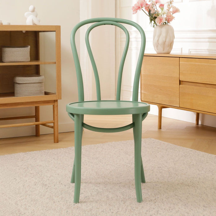 Fameg Vienna Thonet No.18 Houten Bistrostoel Lichtgroen