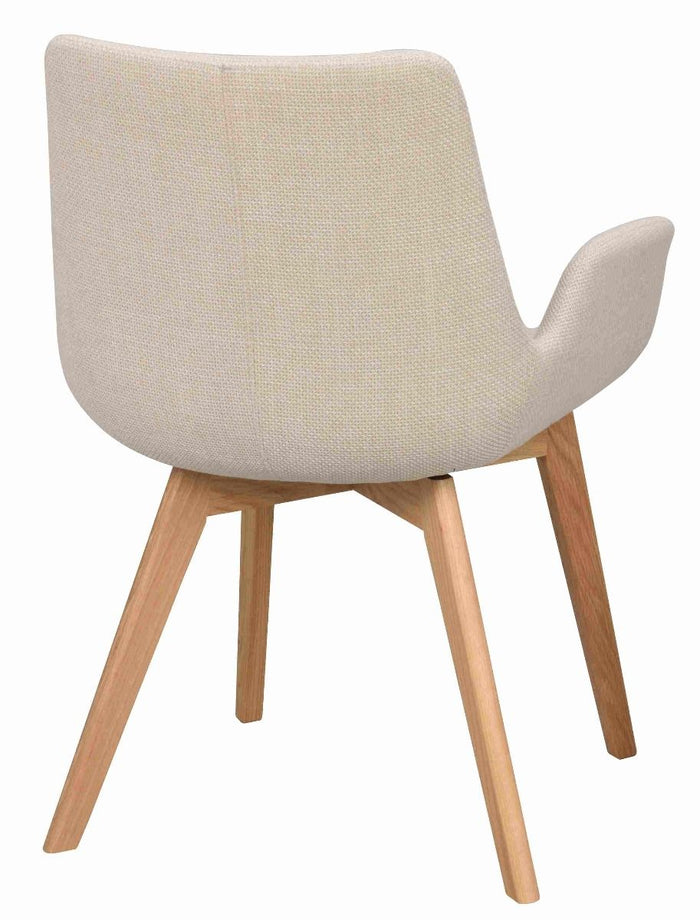 Rowico Home Drimsdale Stoel - Set Van 2 - Beige Stof|Lichtbruin