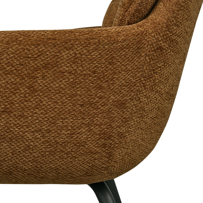 WOOOD Runa Eetkamerstoelen - Polyester - Caramel - Set van 6