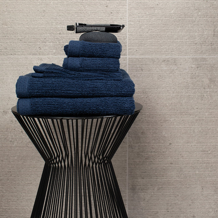 Seahorse Ridge Gastendoek 34x50cm - marine - Set van 3