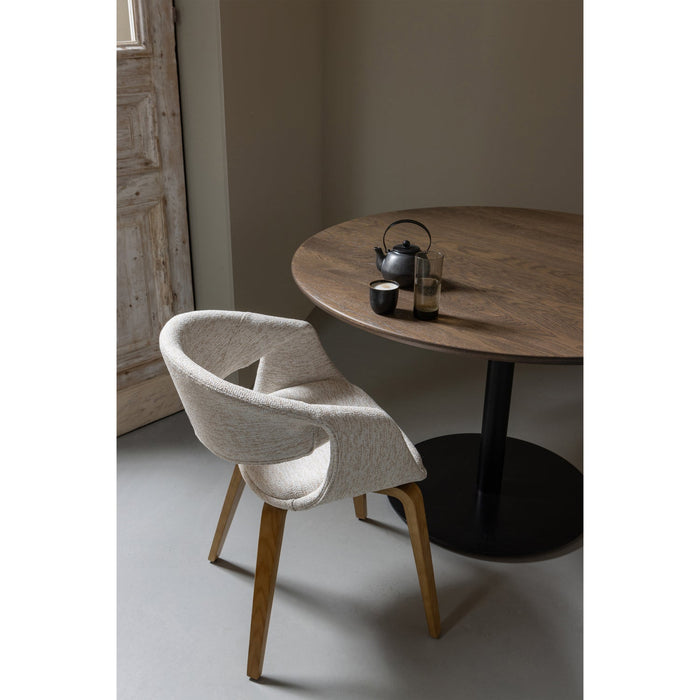 WOOOD Yossi Eetkamerstoelen Houten Naturel Poot - Naturel - Set van 6