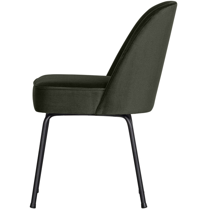 WOOOD Vogue Eetkamerstoelen - Fluweel - Donkergroen - Set van 6