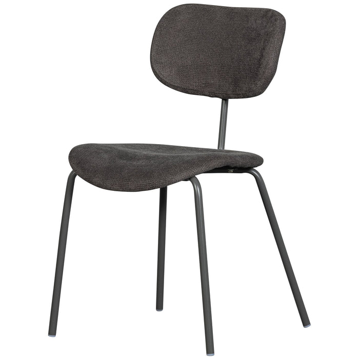 WOOOD Link Eetkamerstoelen - Polyester - Bruin|Grijs - Set van 6