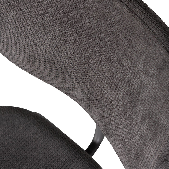 WOOOD Link Eetkamerstoelen - Polyester - Bruin|Grijs - Set van 6