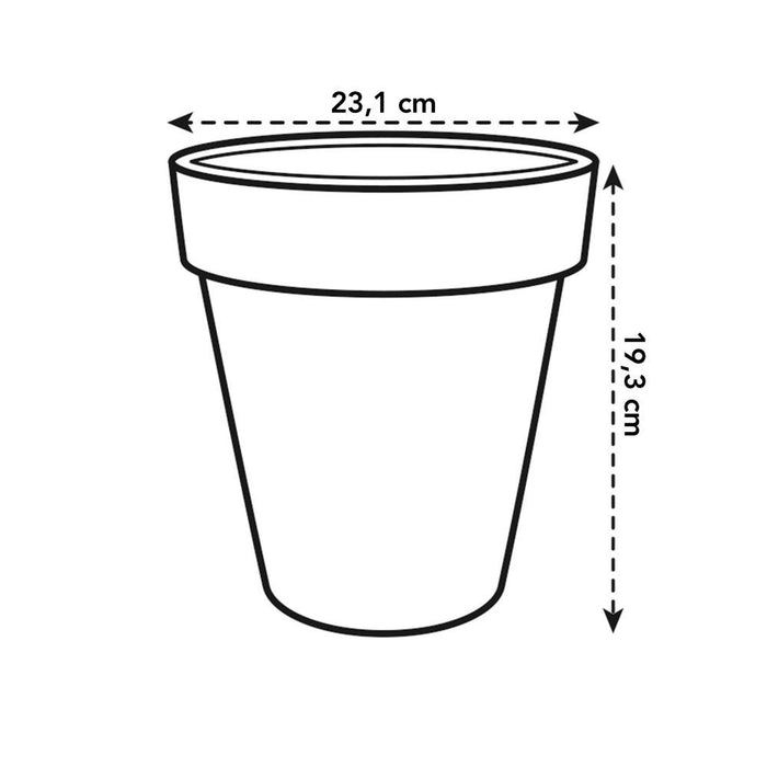 elho Green Basics Top Planter 23 - Living black (Zwart) - Ø 23 x H 20