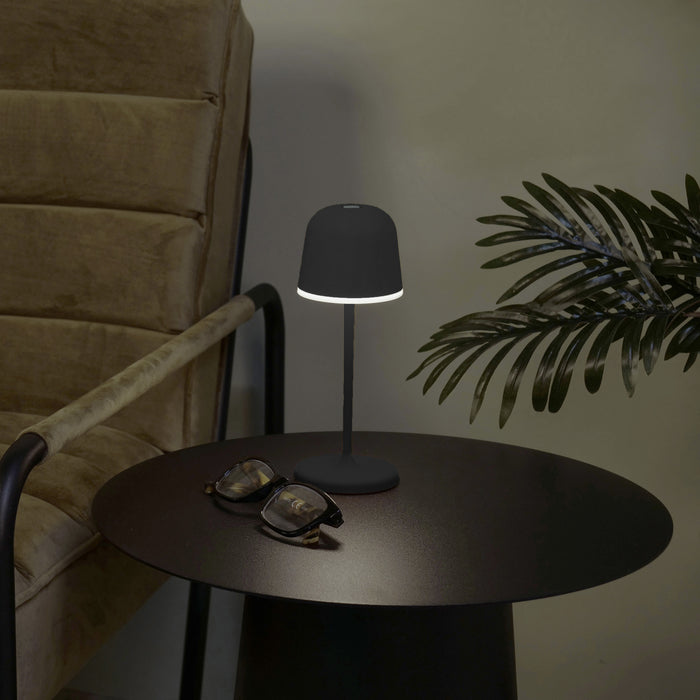 EGLO Mannera-S Tafellamp|Priklamp - USB-C - H 20 cm - Zwart