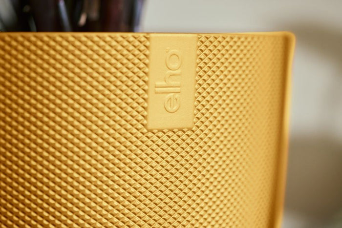 elho Jazz Rond 14 - Amber geel (Geel) - Ø 14 x H 13 cm - Ideaal voor