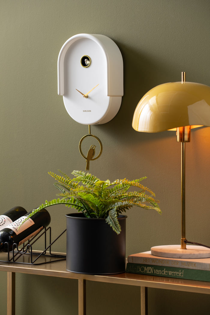 Karlsson - Wandklok Tweet - Wit