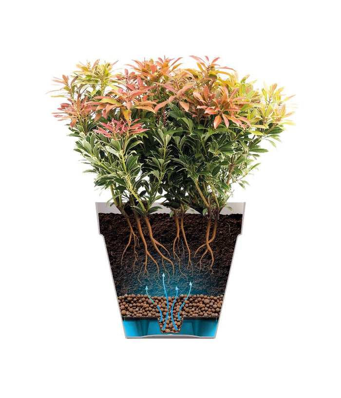 elho Loft Urban Rond Wielen 50 - Oker (Geel) - Ø 49 x H 45 cm - Ideaal