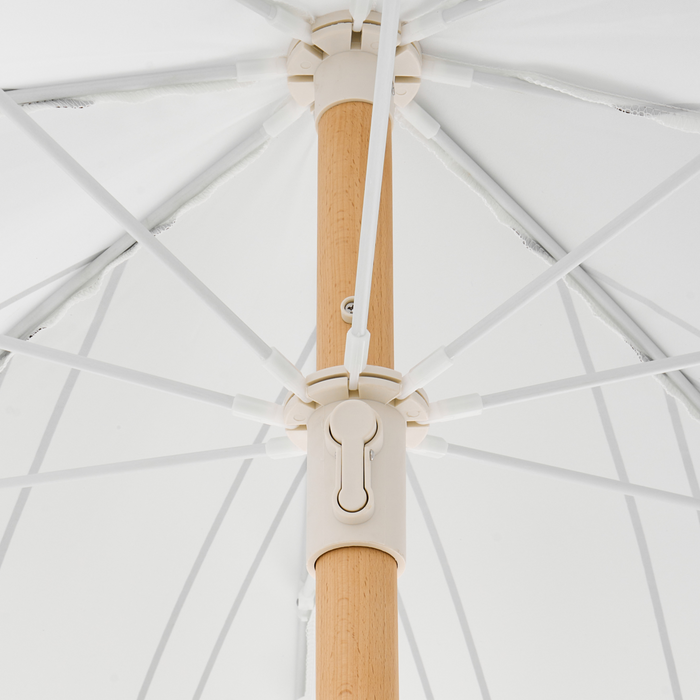 Beliani - MONDELLO - Tuinparasol - Zwart|Wit - Polyester