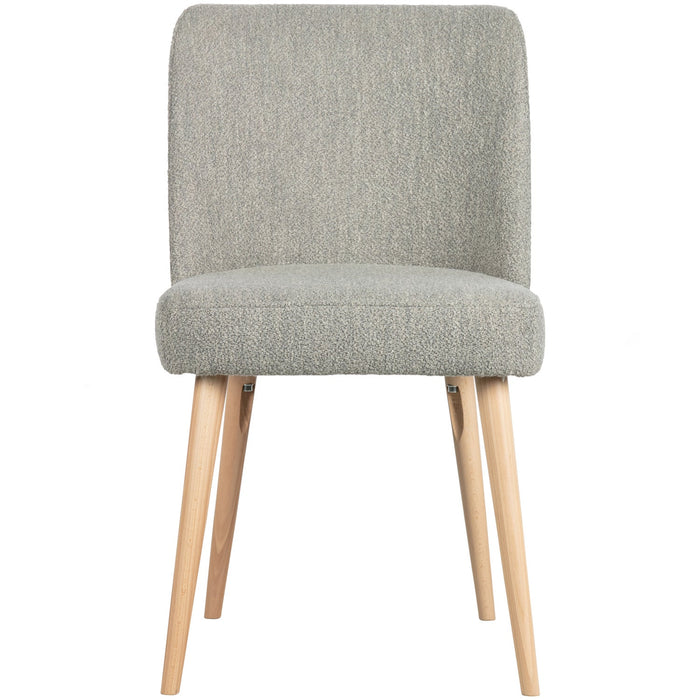 vtwonen Force Eetkamerstoelen - Bouclé - Grijs - Set van 6
