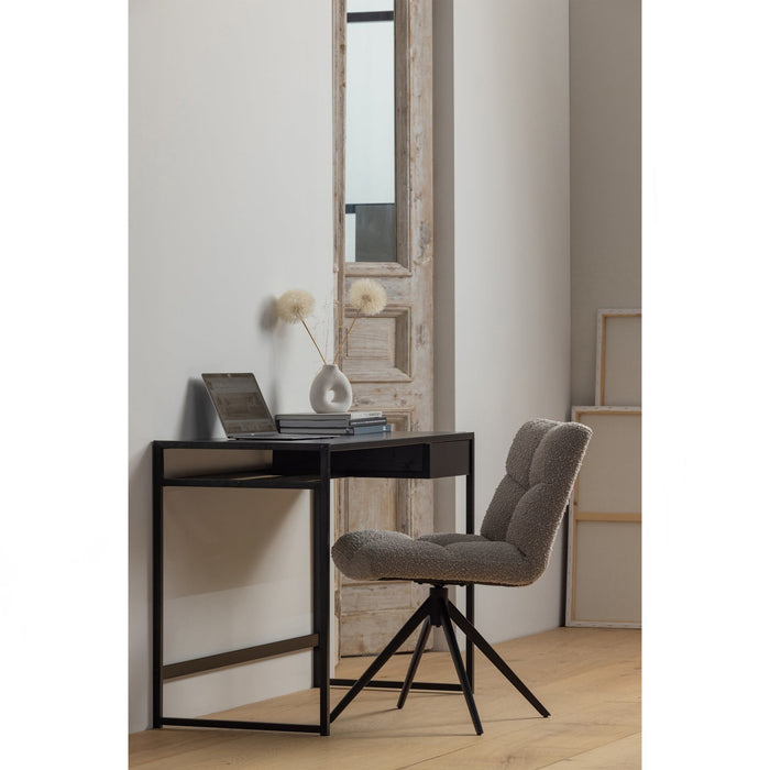 WOOOD Vinny Draaistoelen - Bouclé - Zand - Set van 6