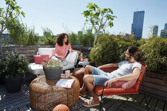 elho Loft Urban Schotel Rond 17 - Antraciet (Zwart) - Ø 17 x H 2 cm -