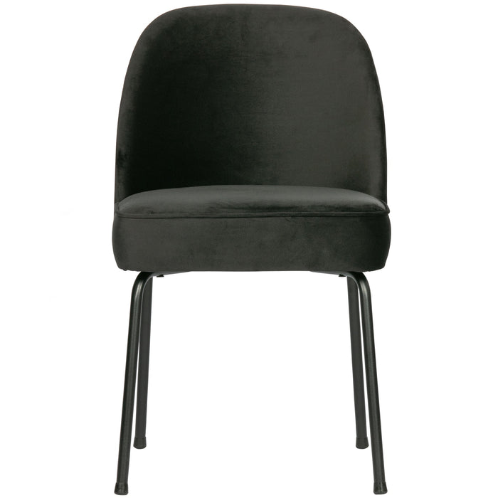 WOOOD Vogue Eetkamerstoelen - Fluweel Zwart - Set van 6