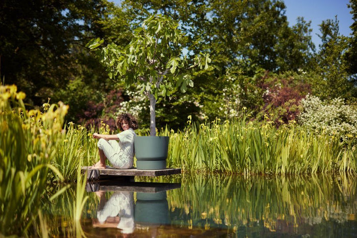 elho Greenville Round 55 - Blad groen (Groen) - Ø 55 x H 50 cm -