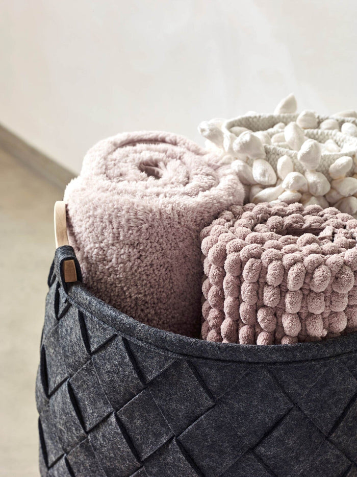 Amy Opbergmand Dark Grey Small | Grijs | Polyester