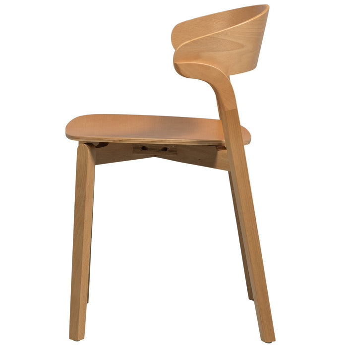 WOOOD Cras Eetkamerstoelen - Essenhout - Naturel - Set van 6