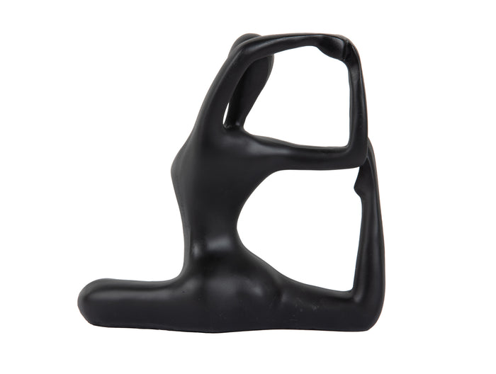Present Time - Beeld Yoga Bow - Zwart