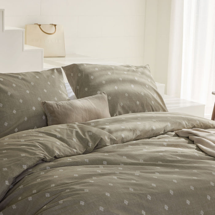 Walra - Dekbedovertrek Remade Rustic GraCe - 200x220 - Taupe