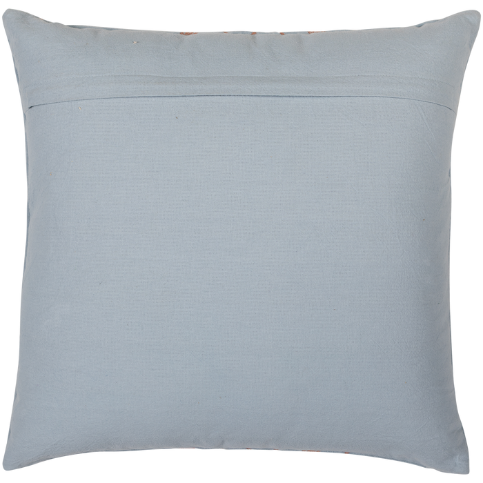 WOOOD Laon Kussens - Velvet stof - Naturel|Blauw - Set Van 3