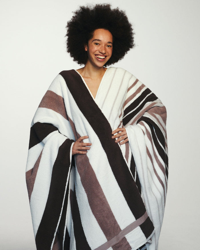 Ontario Badtextiel Mauve | 90 x 195 cm | Roze | Paars | Katoen