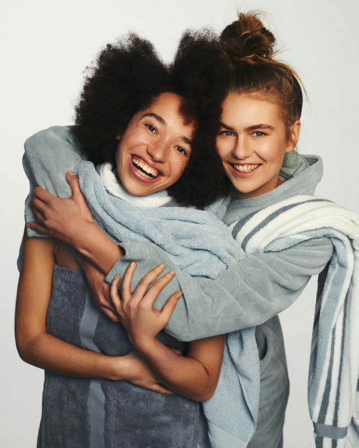 Ranger Badtextiel Dusty Blue | 90 x 180 cm | Blauw | Katoen