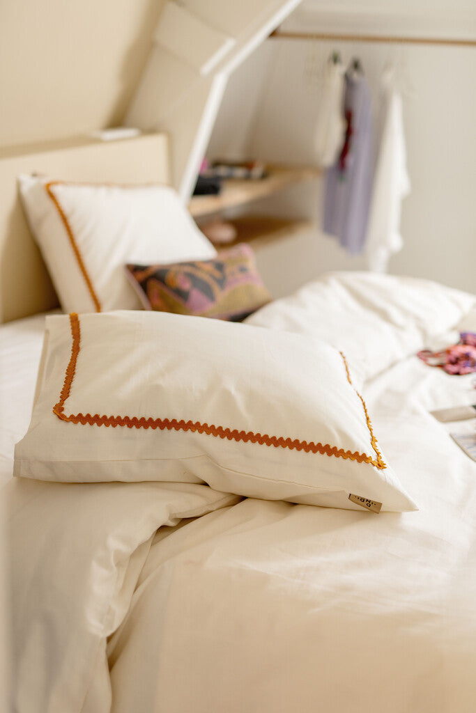 Dindi Home - Dekbedovertrek Sunset Waves - 140x220 - Off White