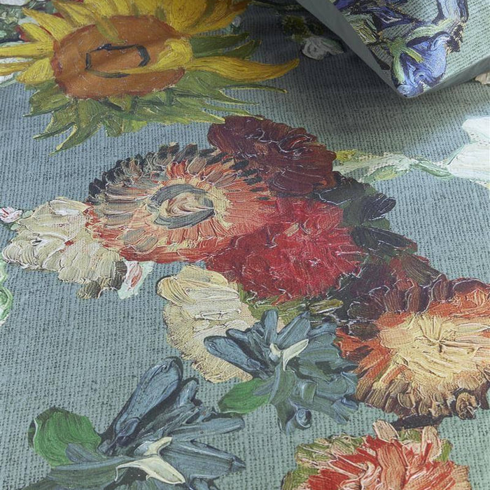 Beddinghouse x Van Gogh Museum dekbedovertrek Partout des Fleurs green