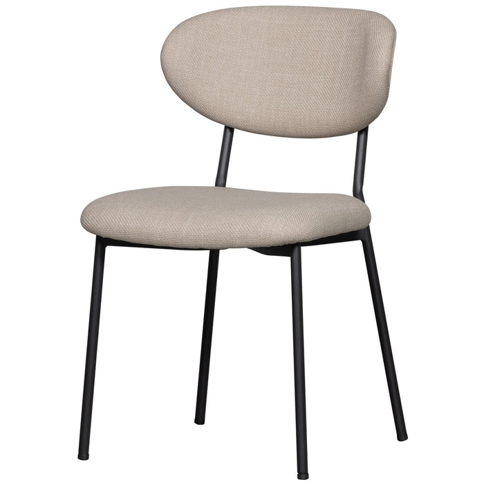 WOOOD Kjeld Eetkamerstoelen - Polyester - Naturel - Set van 6
