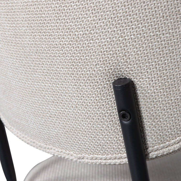 WOOOD Kjeld Eetkamerstoelen - Polyester - Naturel - Set van 6