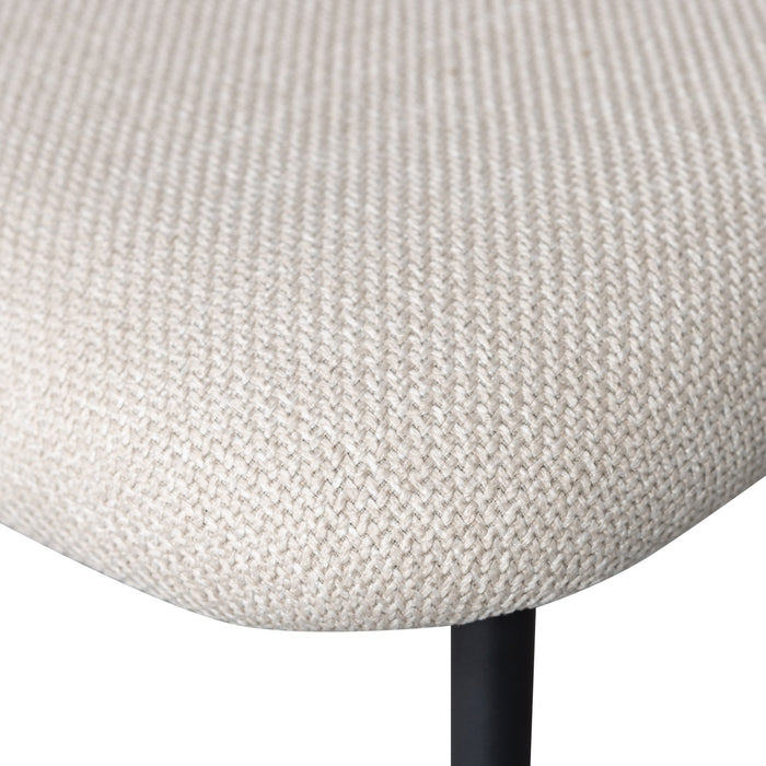 WOOOD Kjeld Eetkamerstoelen - Polyester - Naturel - Set van 6