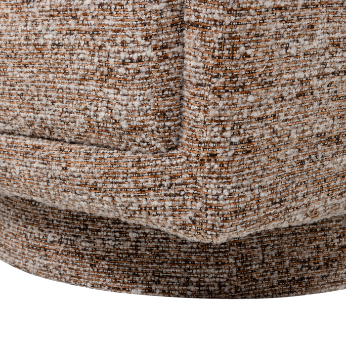 WOOOD Oska Draaifauteuil - Melange Stof - Bruin - 64x78x79