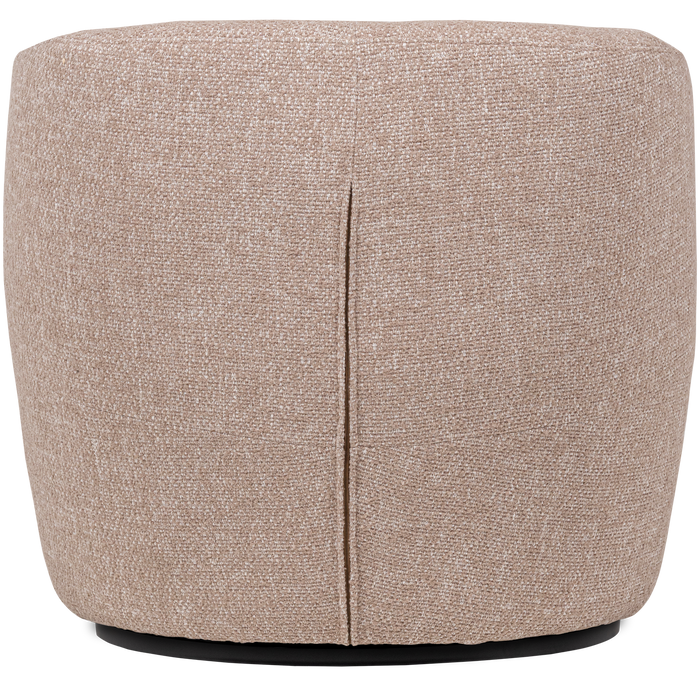 WOOOD Serra Draaifauteuil - Melange Stof - Naturel - 68x70x77