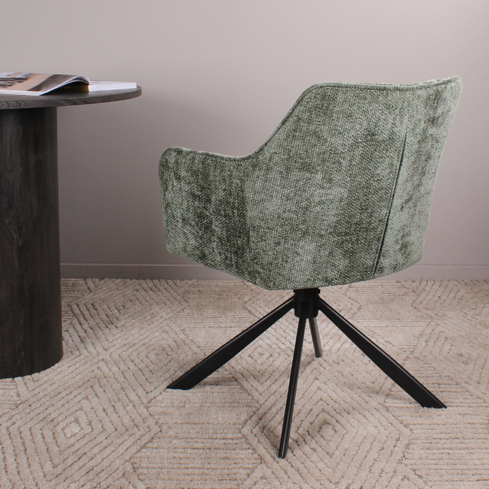 DS4U Lucky armstoel terugdraai - groen