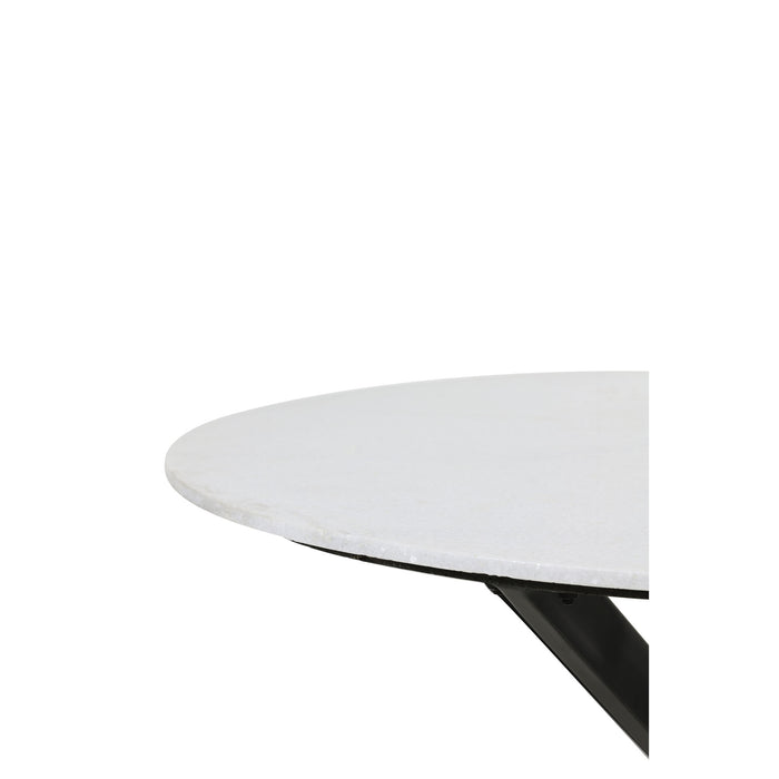 Light & Living Ronde Eettafel Tomochi - Marmer Wit - Ø120x78 cm