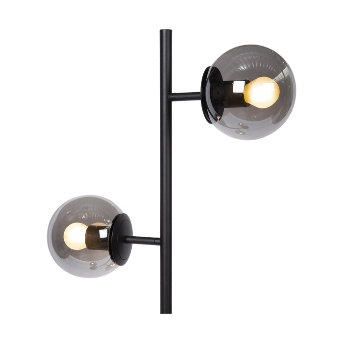 Atmooz Vloerlamp Twister E14 Metaal - Zwarte Staande Lamp