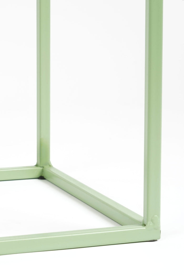 Mica Decorations Quinty Bijzettafel - Set van 3 - H70 cm - Lichtgroen