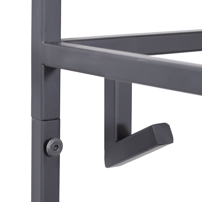 LOFT42 Jip Kapstok - 12 haken - Metaal - Zwart - 100x80x33